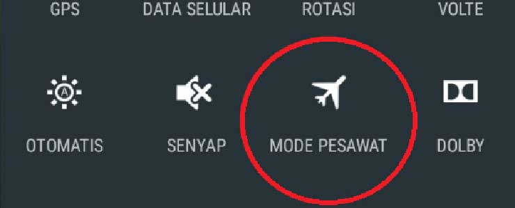 mode pesawat