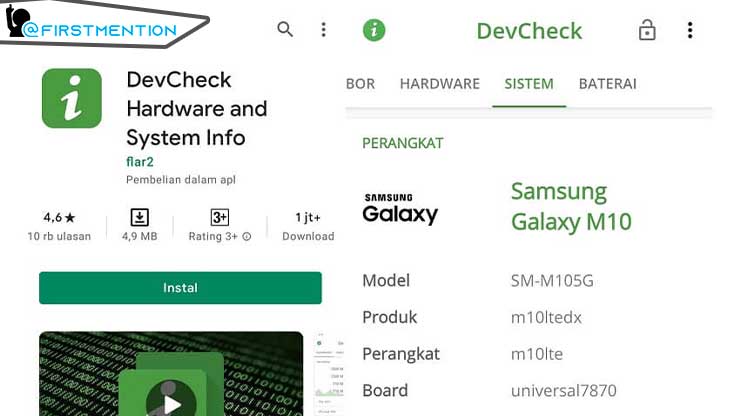 Aplikasi DevCheck