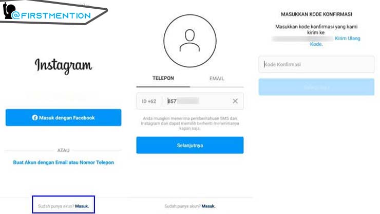 Bikin IG Menggunakan Nomor HP