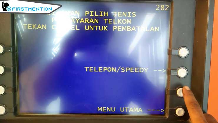 ada 1 menu saja yaitu TELEPONSPEEDY