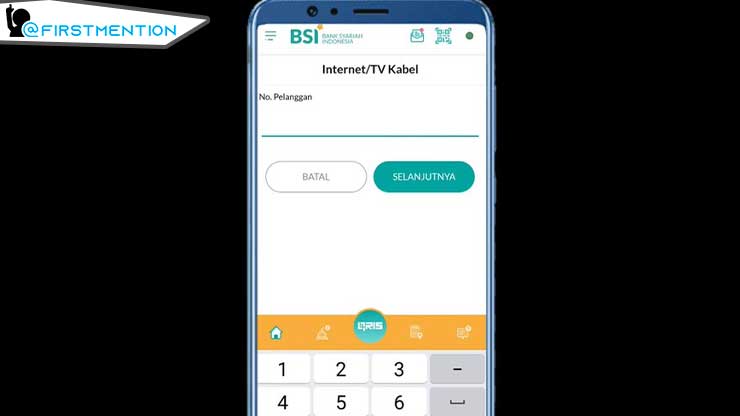 memasukkan Nomor Pelanggan Indihome