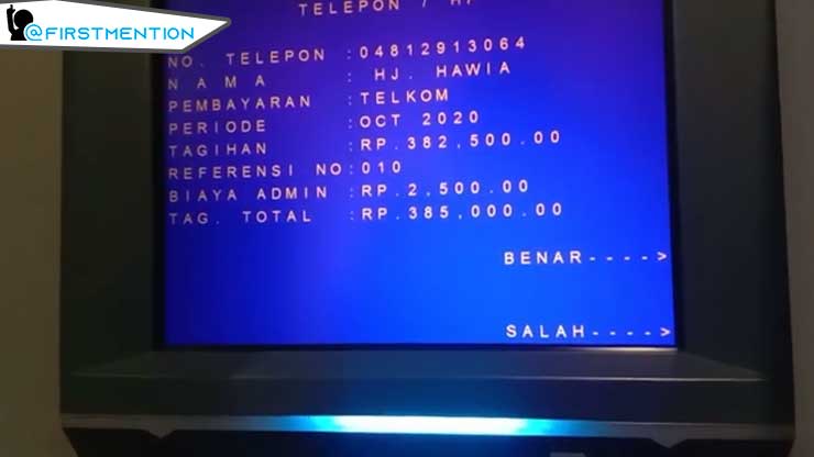 periksa kembali apakah semua data benar atau tidak. Jika dirasa sudah benar klik BENAR