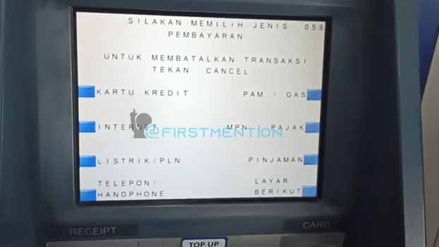 pilih menu TELEPONHANDPHONE