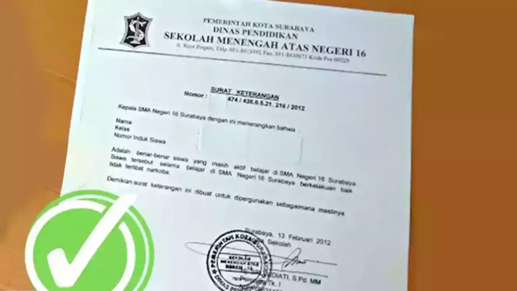 Cara Membuat Surat Keterangan Aktif