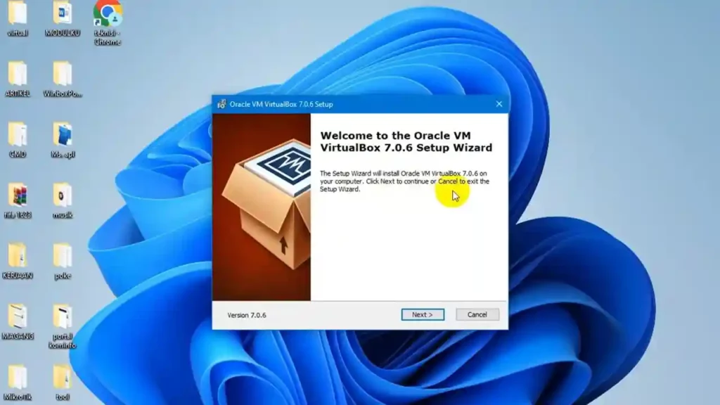 Instalasi VirtualBox di Komputer Fisik